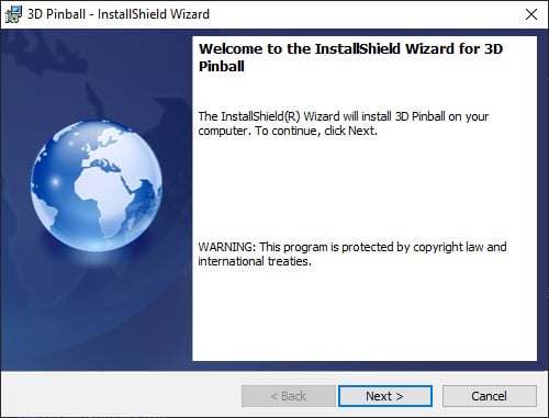 Install 3D pinball on Windows 10
