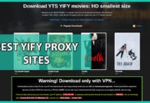 yify proxy list sites