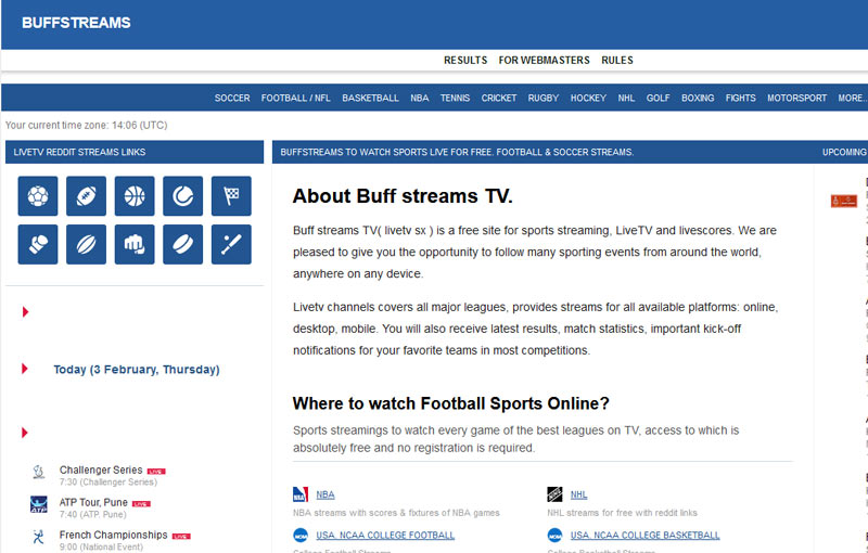Buffstreams sportsbay alternatives