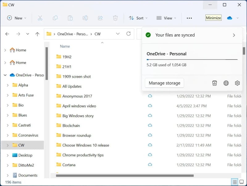 One Drive File Expore integration