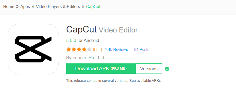 Capcut APK For PC