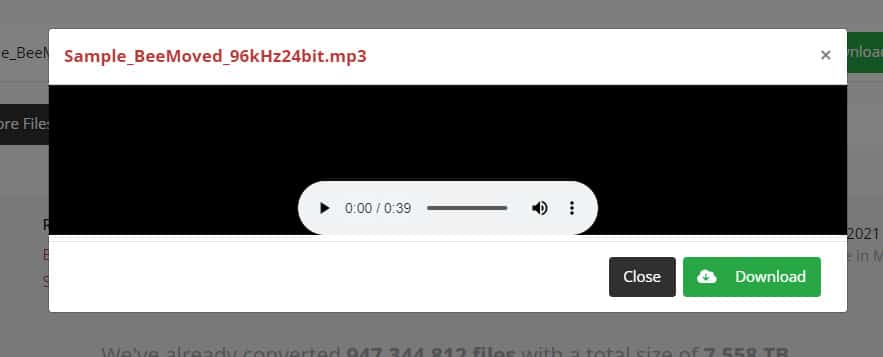 FLAC to mp3 File online