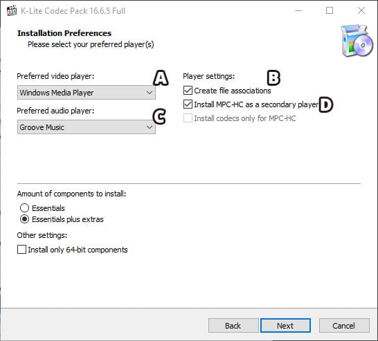 Setting Klite Codecs for FLAC