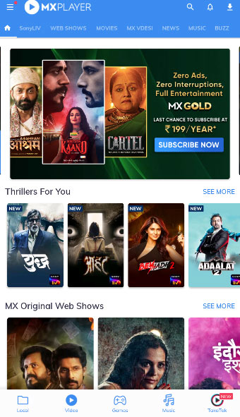 MX Player - Free movie download app