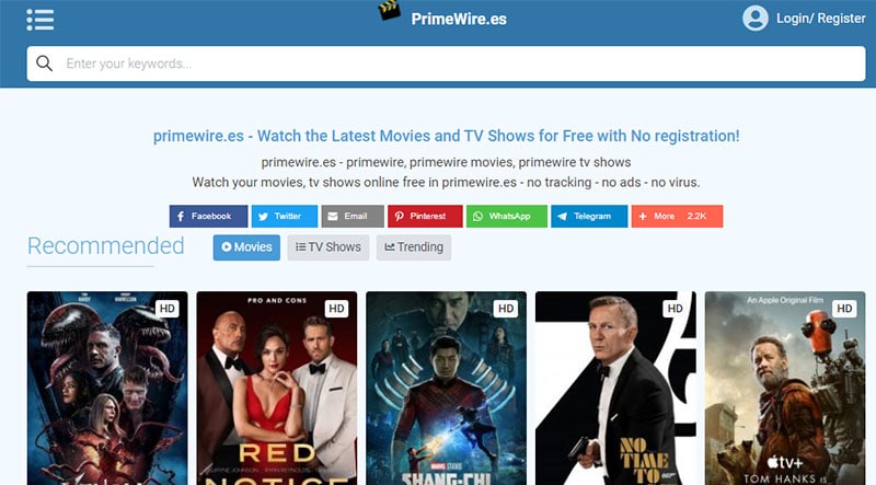 Primewire to watch free movies