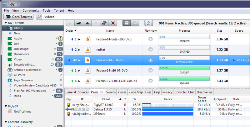 Client de torrent Biglybt Mac