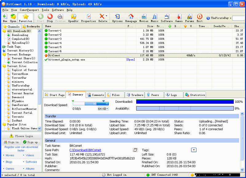 Bitcomet - app torrent για mac
