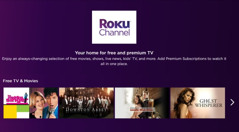 Roku Channel TV shows