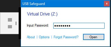 password protect pen drive