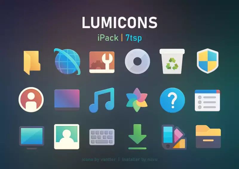 Window 10 icon packs- lumicons