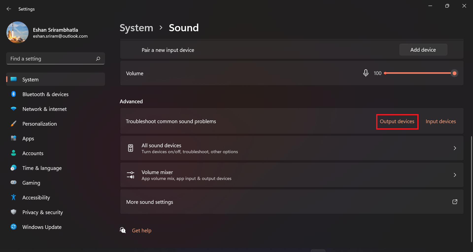 Windows Troubleshoot Audio Problems