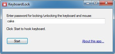 Keyboard lock app