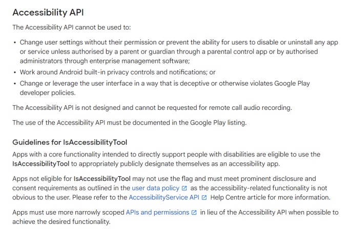 Accessibility API