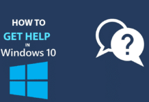 Get help in Windows 10