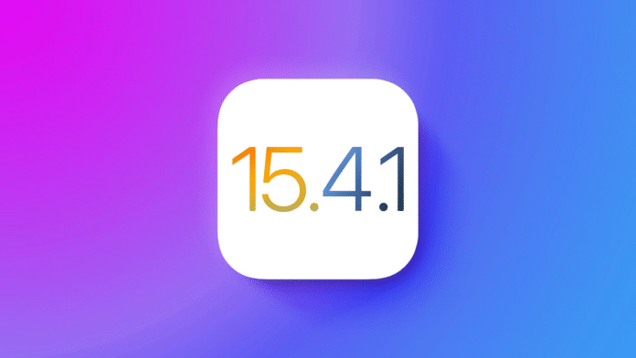 Apple iOS 15.4.1