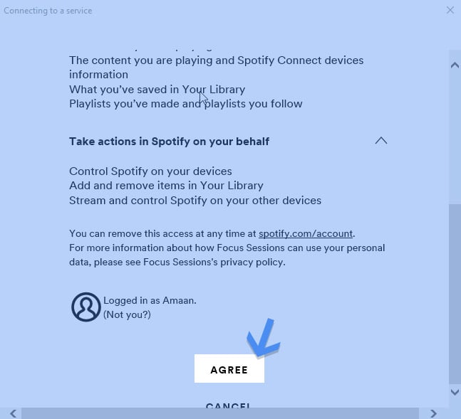 Link Spotify with Clock in Windows 11