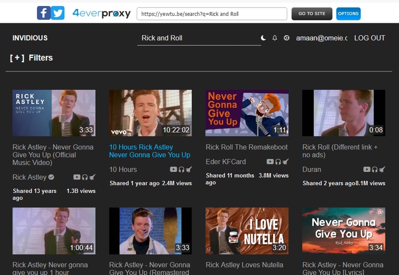 4everproxy for YouTube