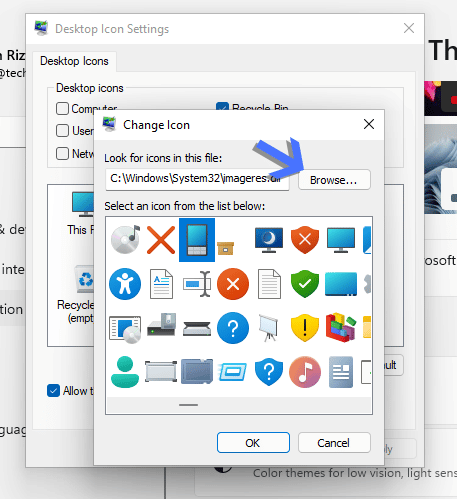 Change icons in Windows 11