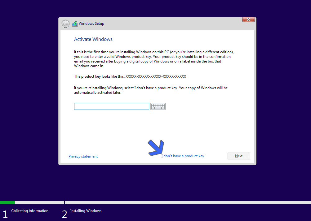 Windows 10 product key