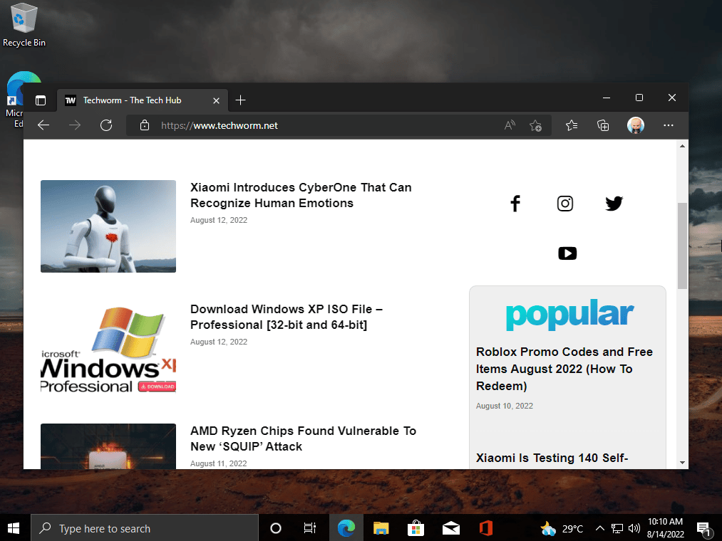 Windows 10 boot up