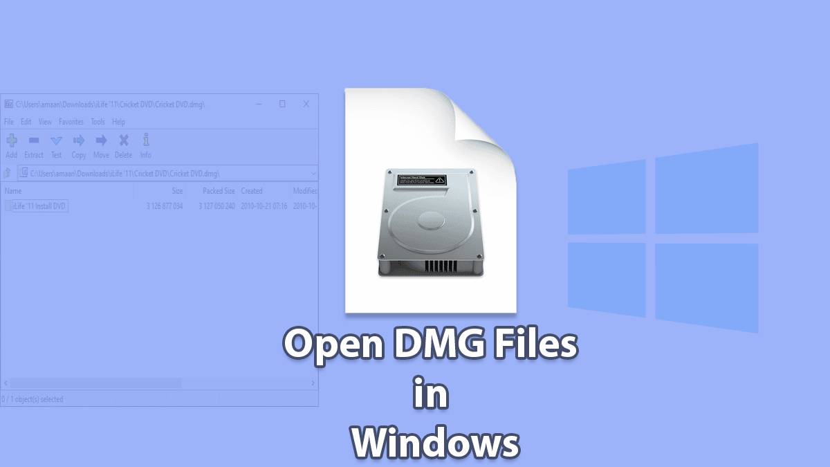 how to open a dmg file on pc