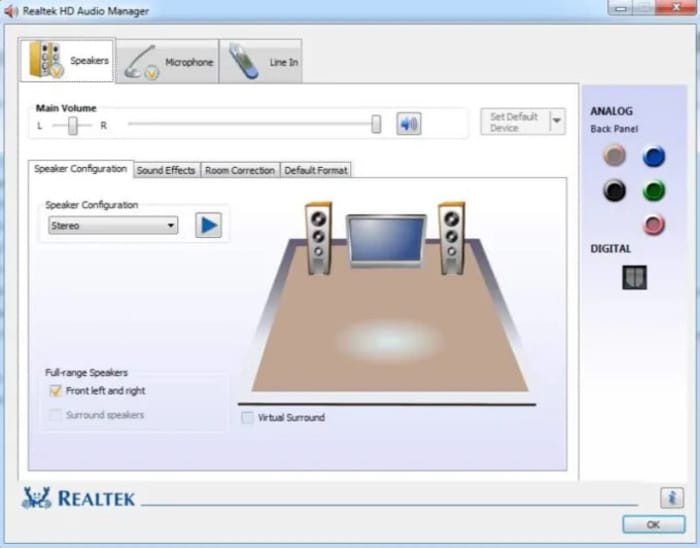 Audio Manager by Realtek