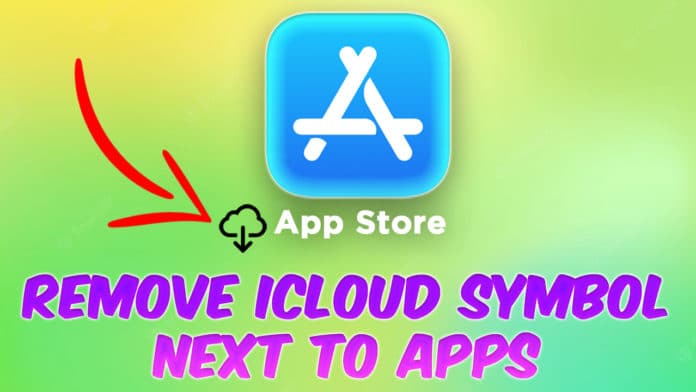 iCloud Symbol Next to Apps