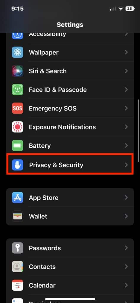 privacy security iphone
