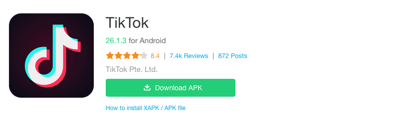 Download TikTok APK for Android, Run on PC and Mac