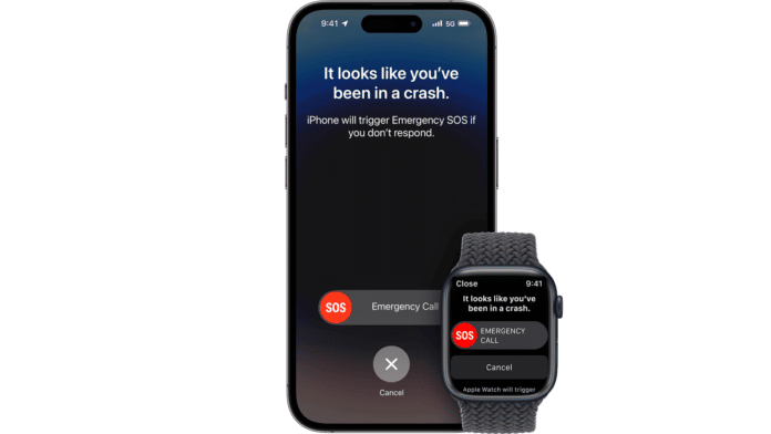 apple iphone and watch crash detection