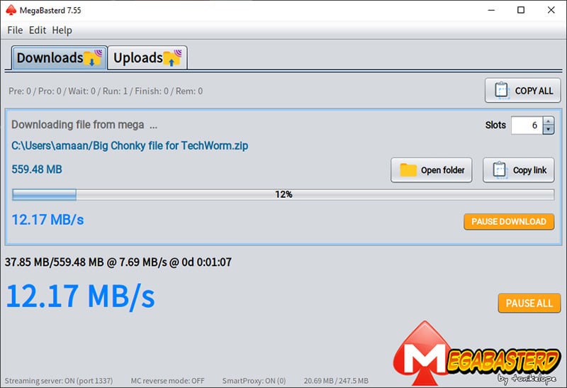 Bypass mega downloadlimit