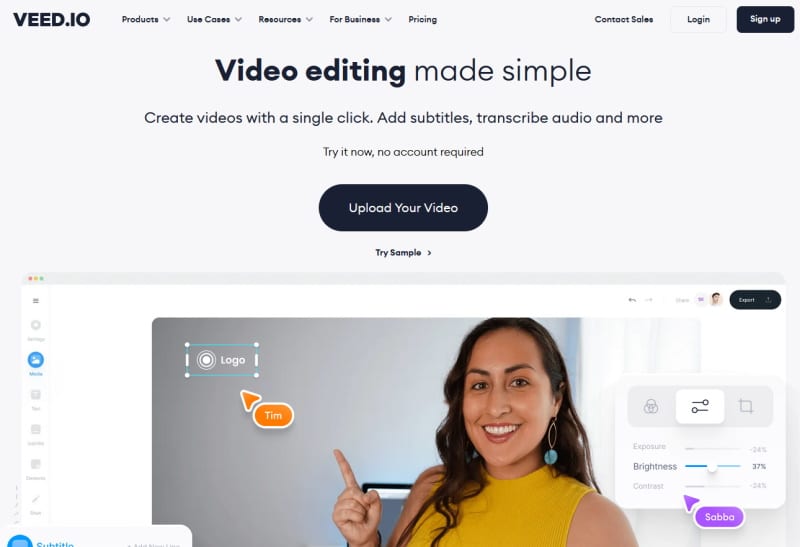 AI text to video editor