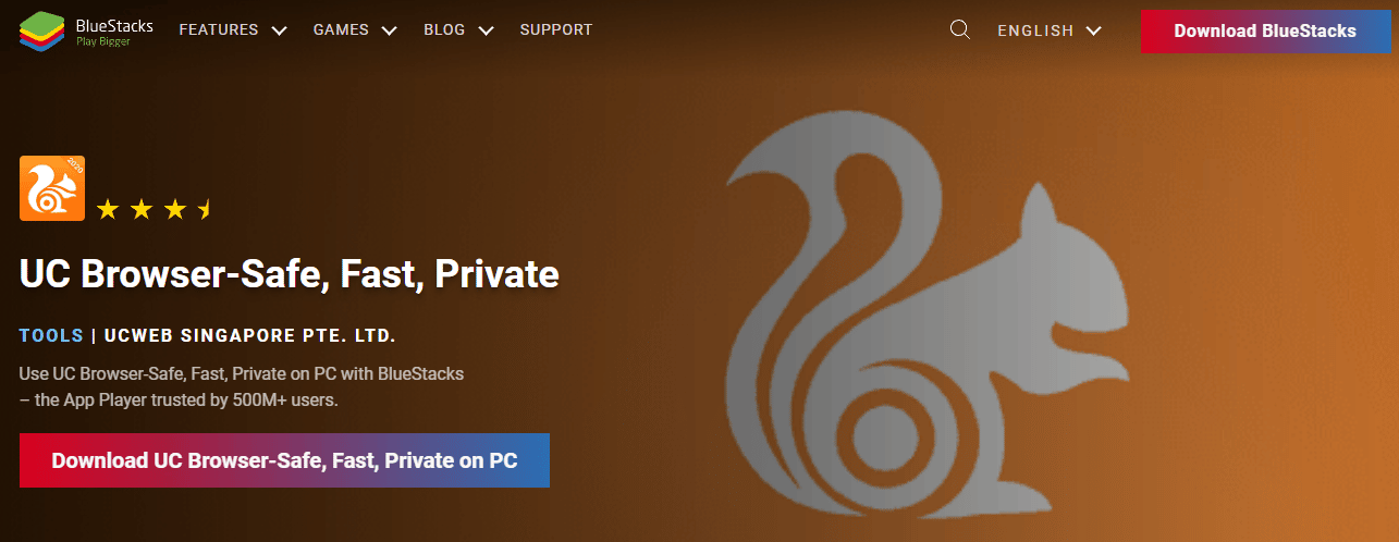 up browser download