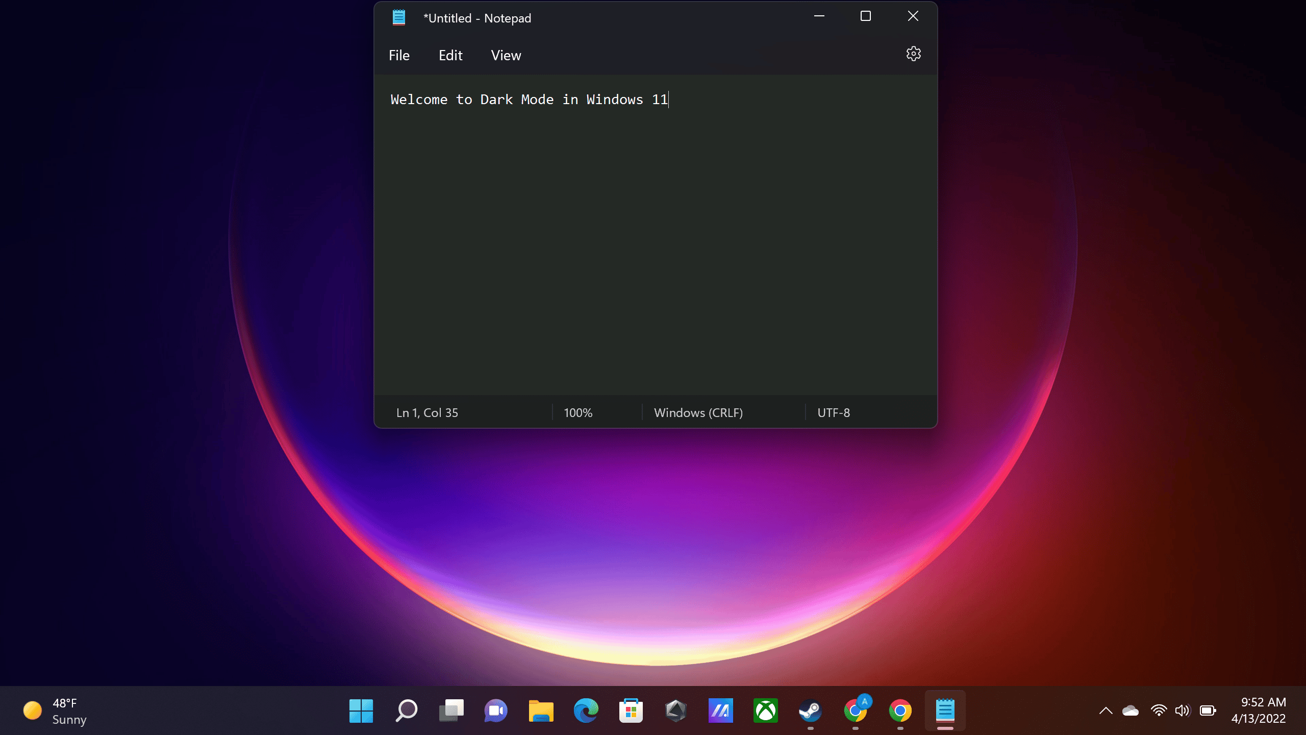 Windows 11 Dark Mode