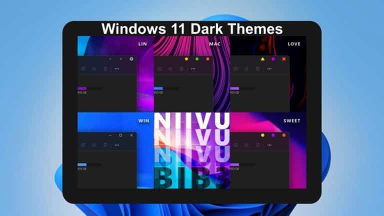 windows 11 dark themes