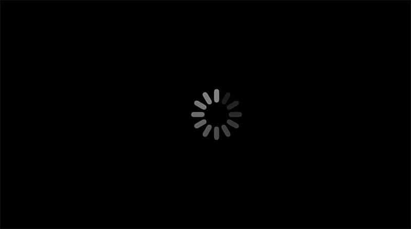 black loading screen iphone