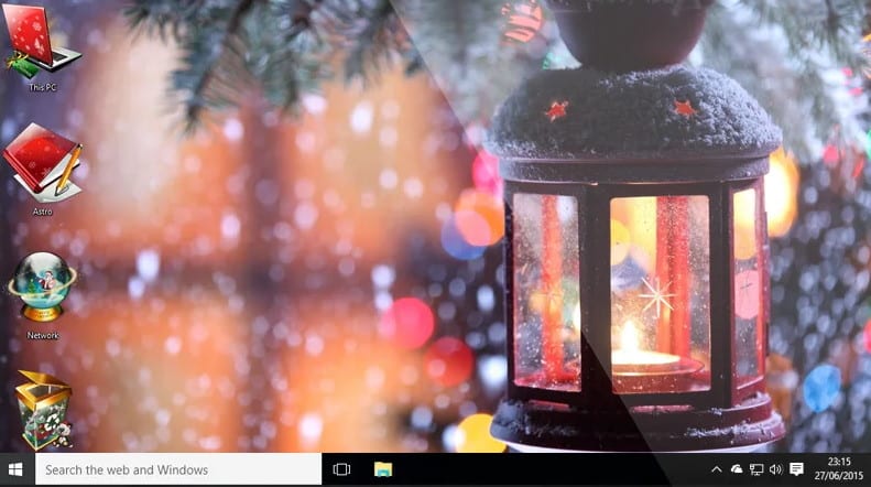 Christmas theme for Windows 11