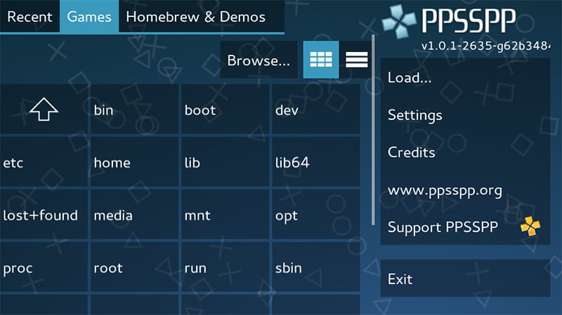 PPSSPP emulator for ios