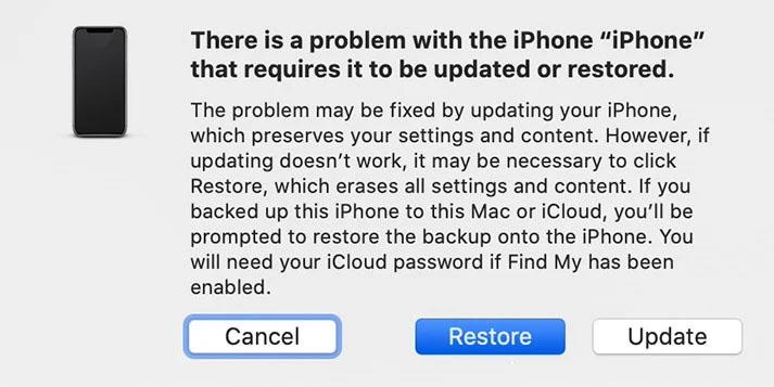 restore iphone