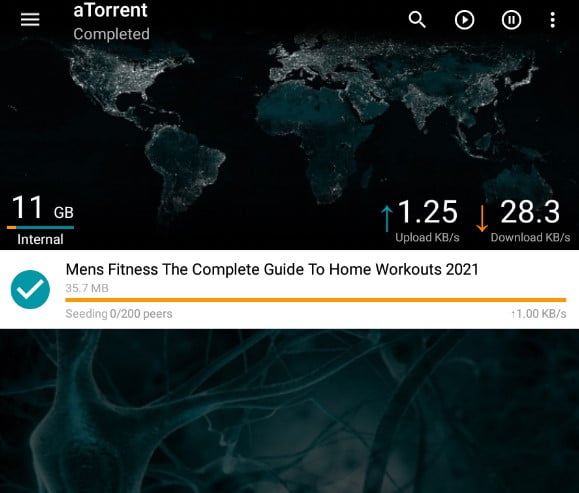 Torrent downloader app for Android