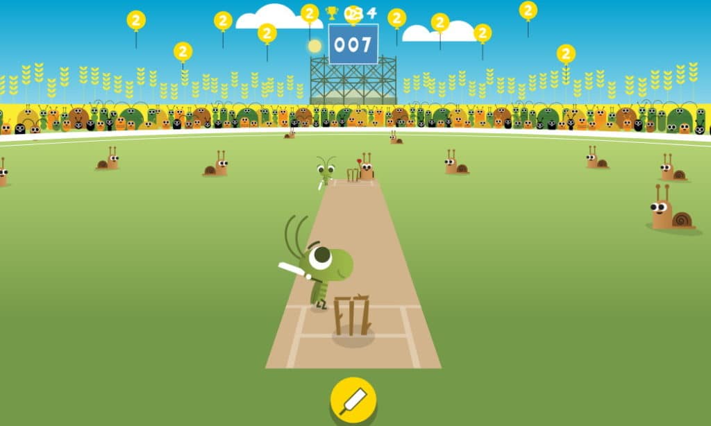 Cricket Google Doodle game