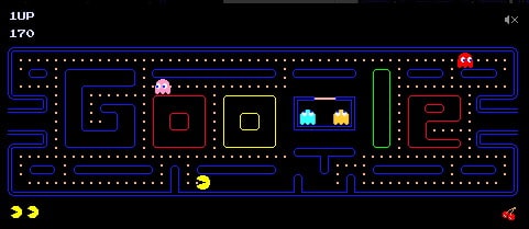 Pacman Google Doodle game