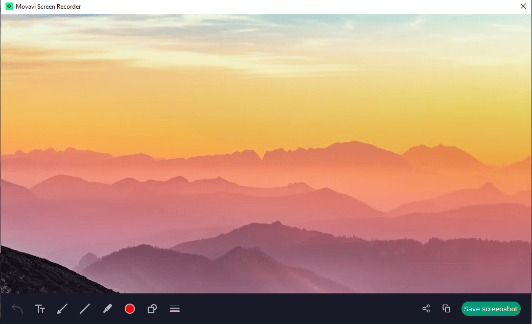 Movavi Screenshot Mode