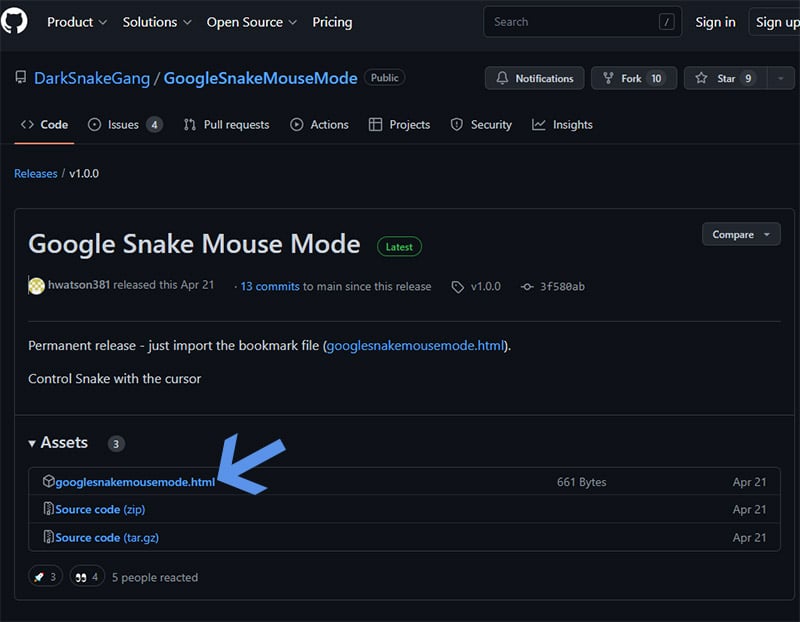 install snake game mod