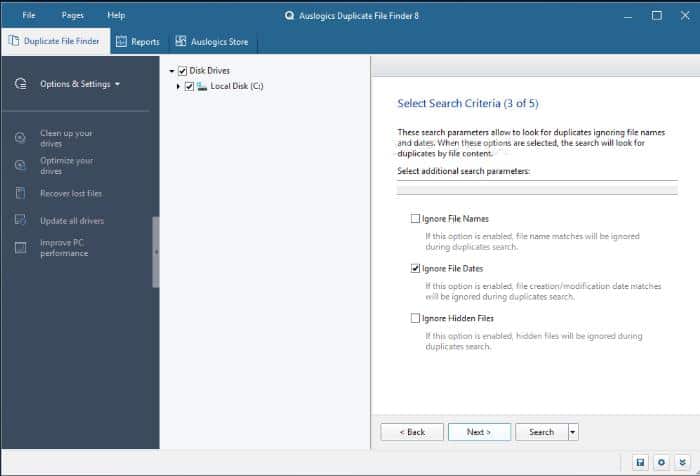 Auslogics Duplicate File Finder