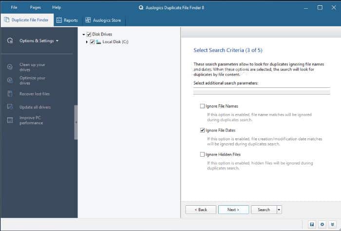 Auslogics Duplicate File Finder
