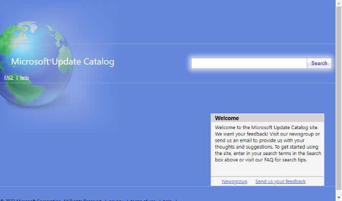 Microsoft Update Catalog