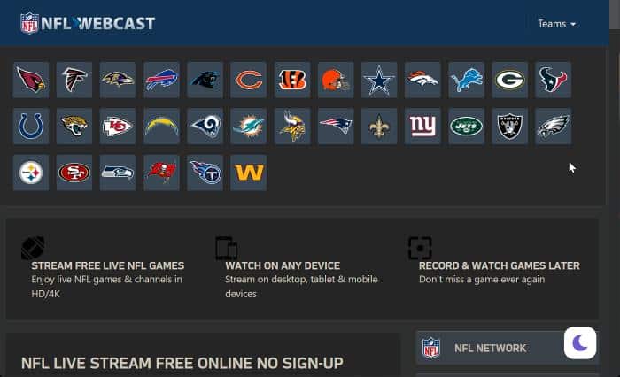 NFLwebcast