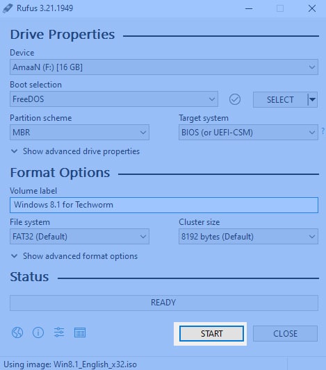 Make Windows 8.1 Bootable USB