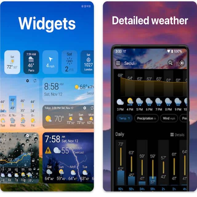 Weather and Widget